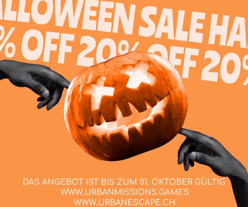Halloween Rabatt. Escape Room. Escape Spiel.
